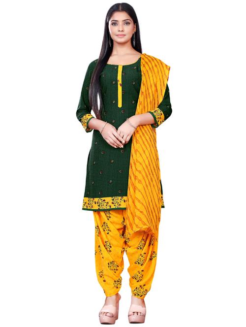 printed unstitched patiyala suit set - 19626633 -  Standard Image - 0