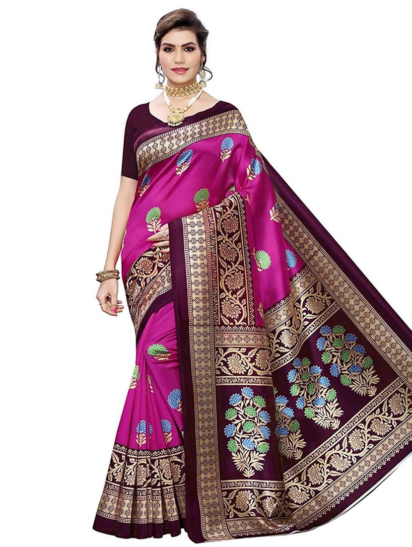 women's self design purple colored saree - 19629913 - Zoom Image - 0