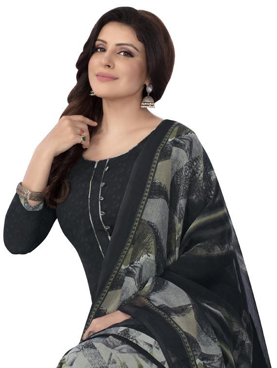 printed unstitched patiyala suit set - 19631374 - Standard Image - 3