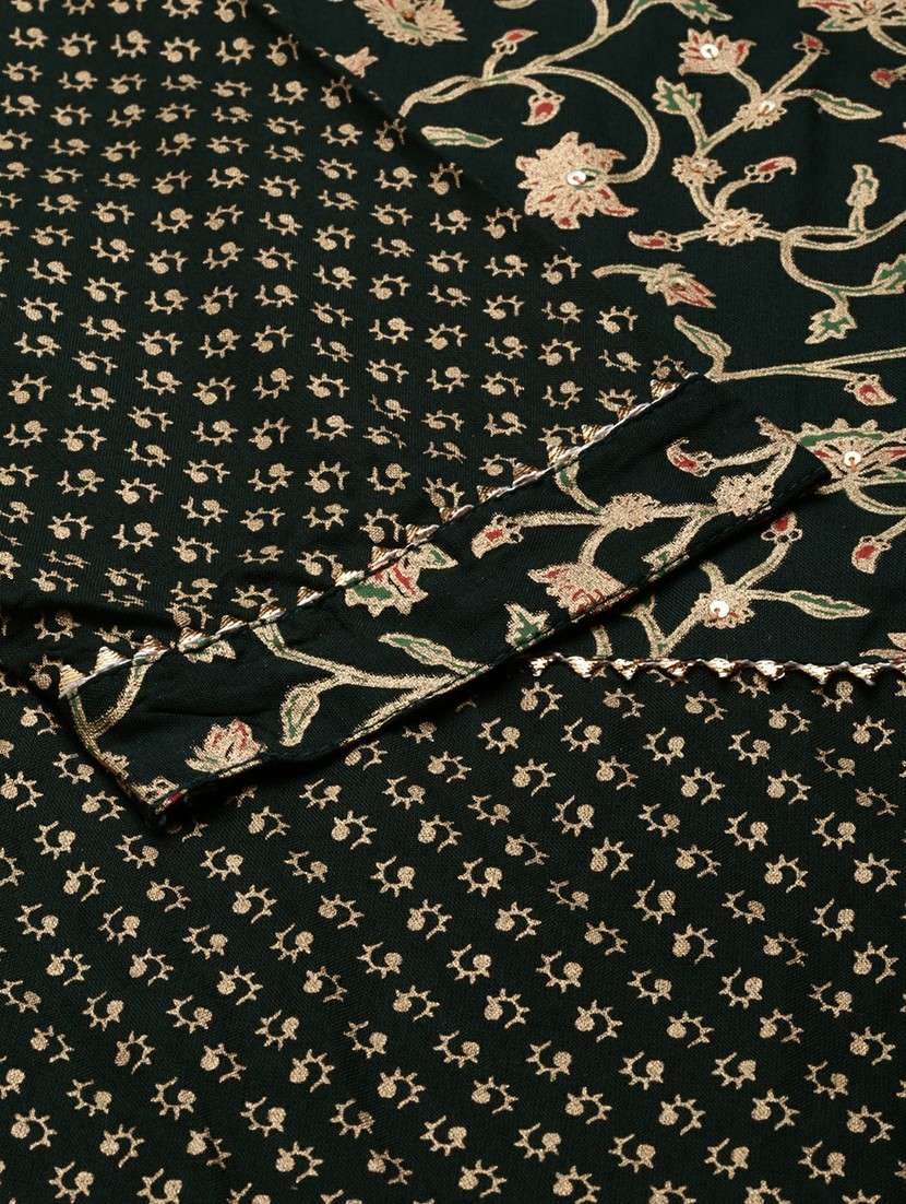 women foil printed round neck kurta pant set - 19631387 -  Standard Image - 3