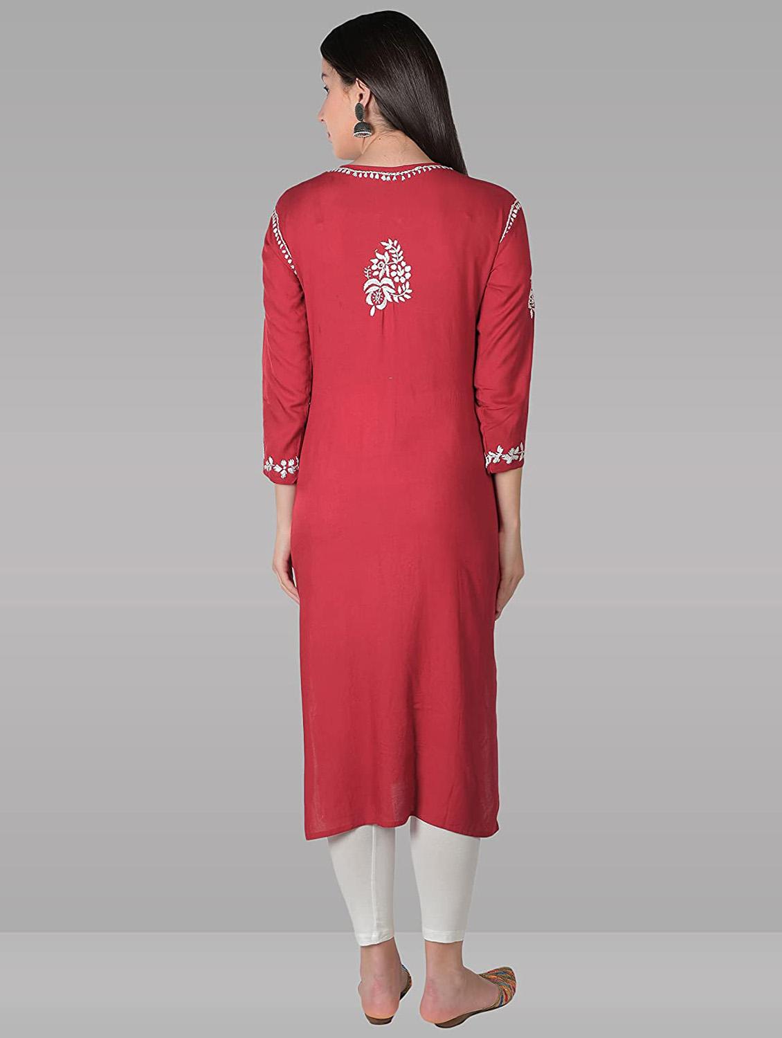 women's straight kurta - 19631877 - Standard Image - 3