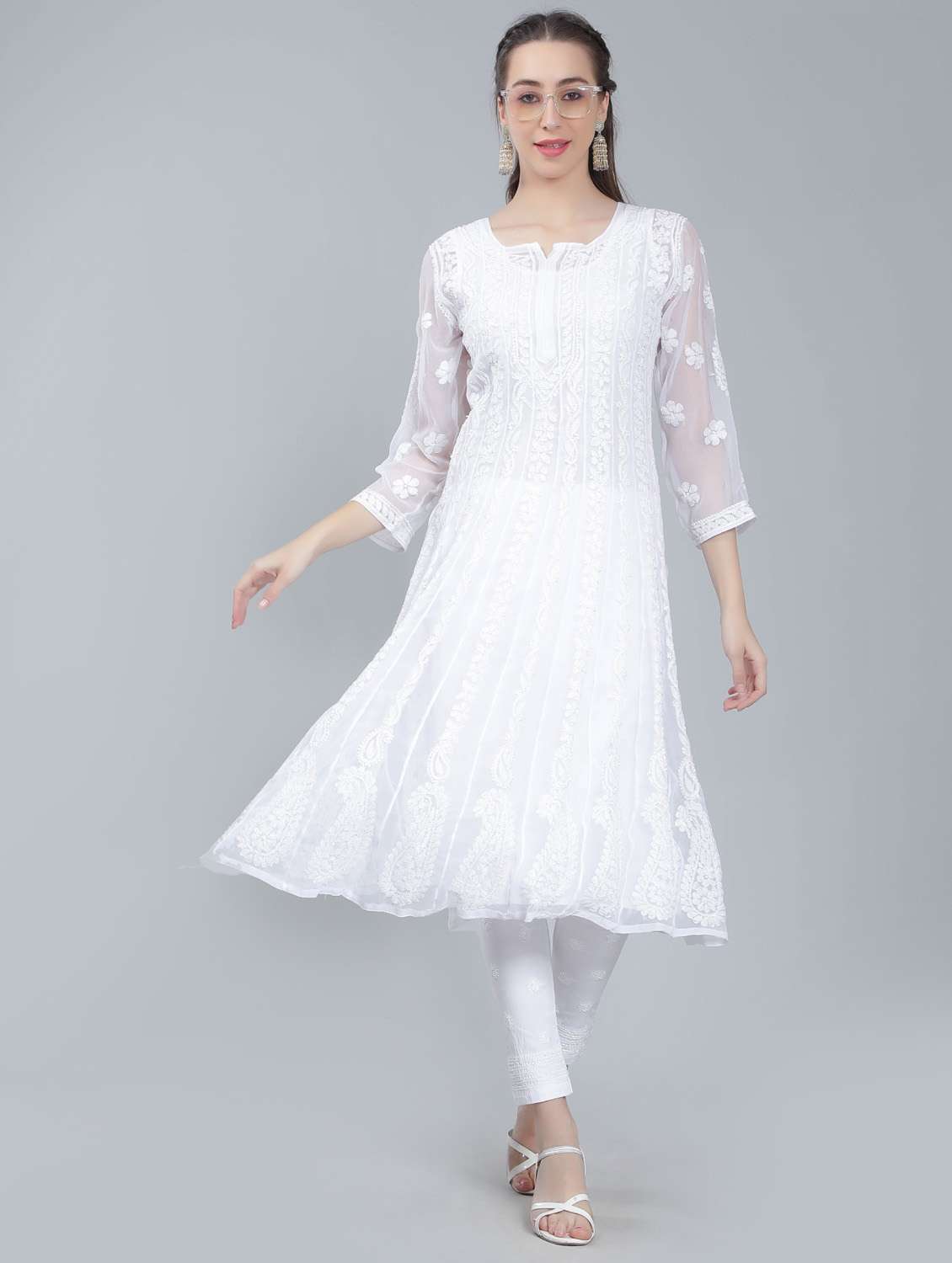 women's flared kurta - 19631881 - Standard Image - 3