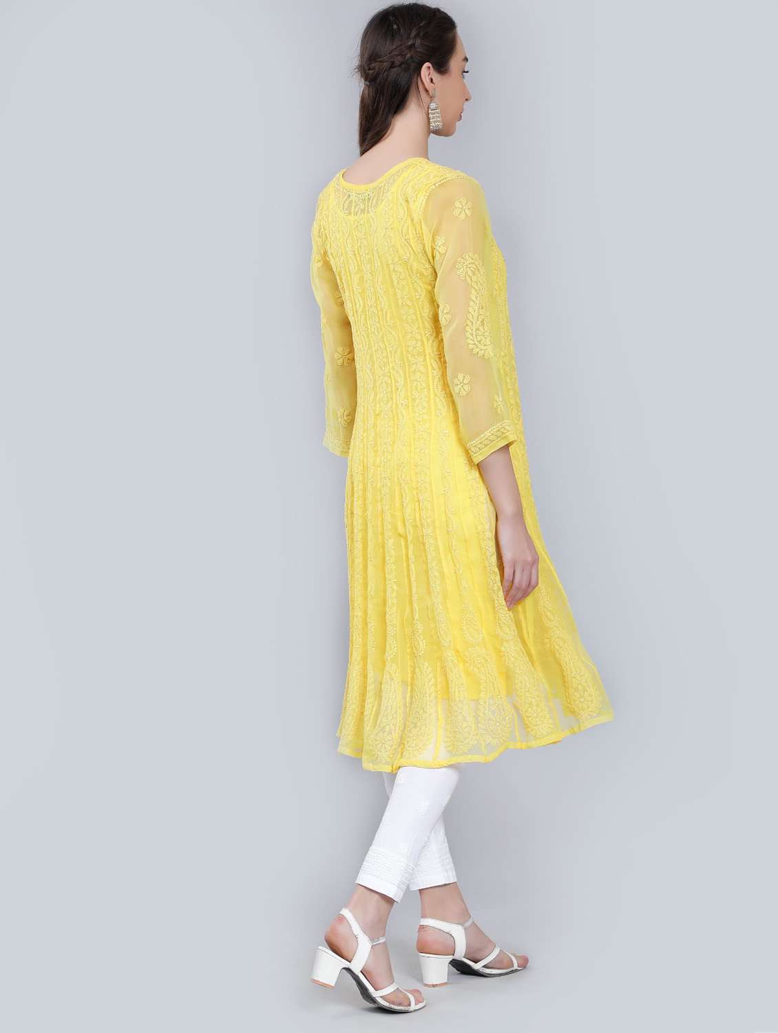 women's flared kurta - 19631884 - Standard Image - 3