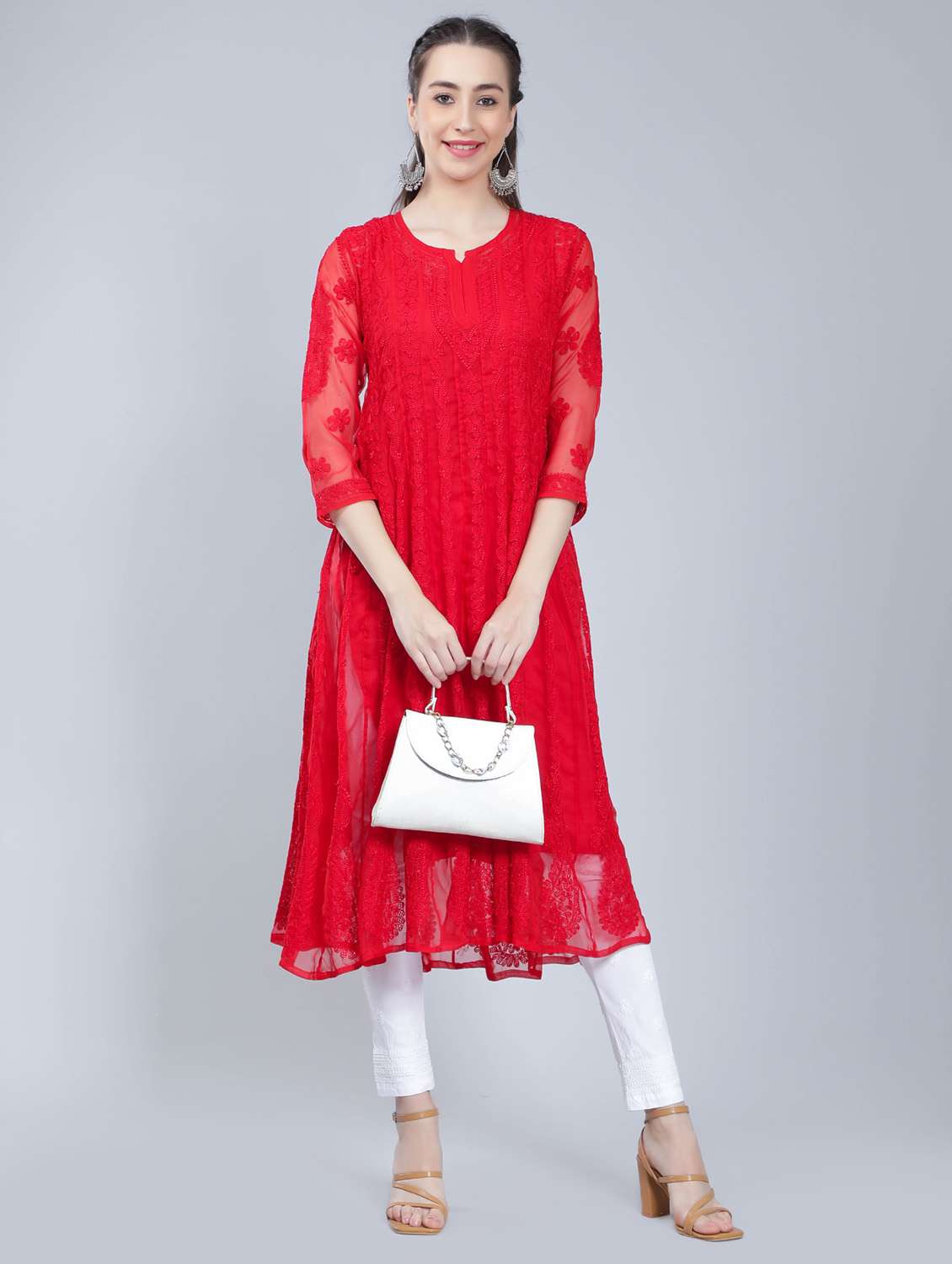 women's flared kurta - 19631885 -  Standard Image - 5