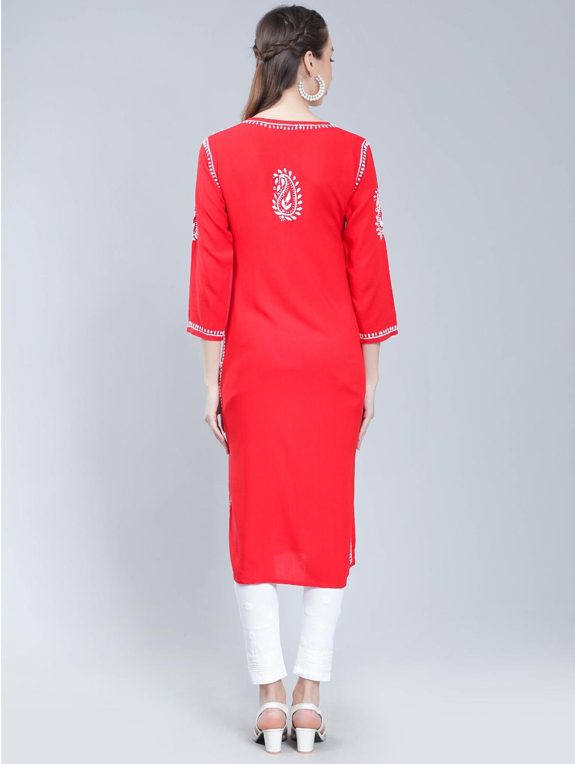 women's straight kurta - 19631899 - Standard Image - 3