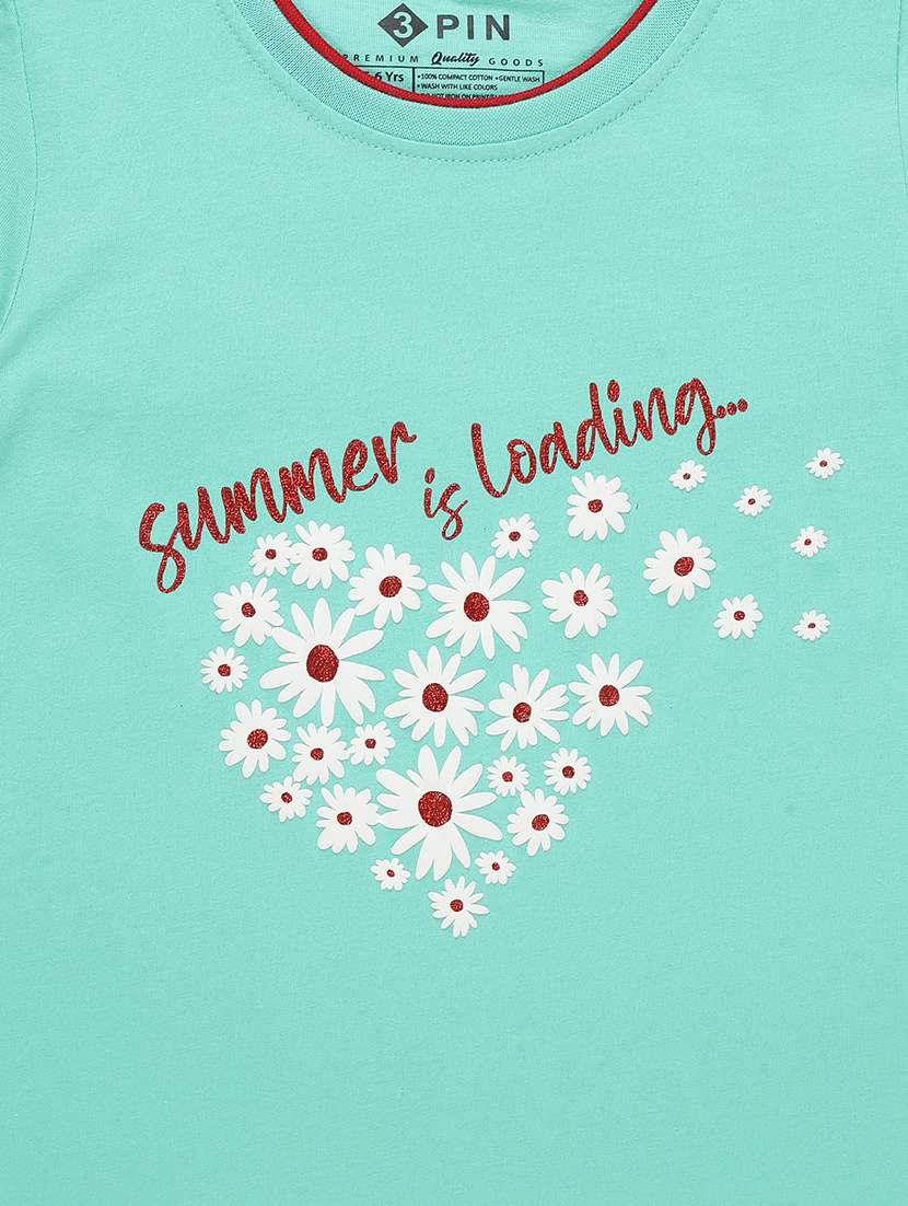 blue printed round neck t-shirt - 19639179 -  Standard Image - 3