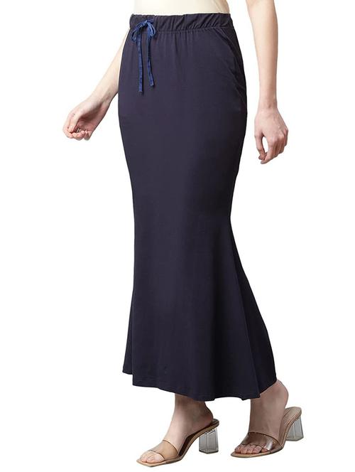 navy blue nylon saree shaper shapewear - 19639569 -  Standard Image - 0