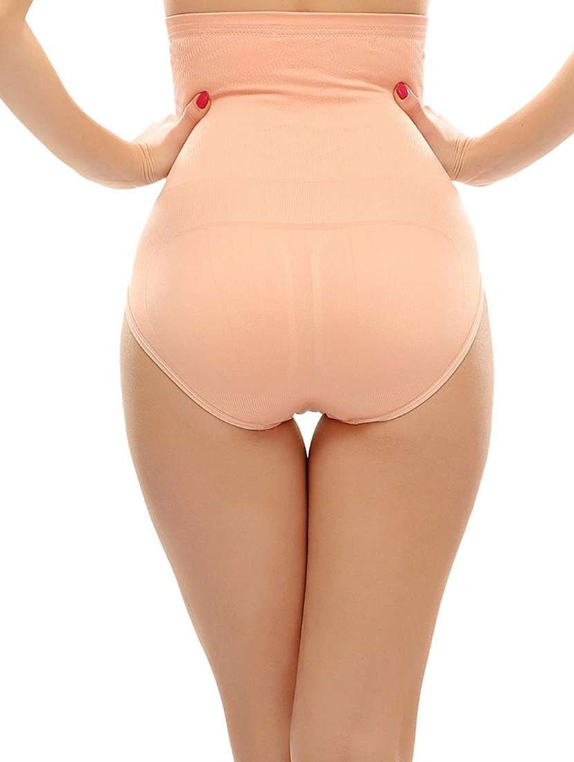 orange cotton blend shaper brief shapewear - 19641972 - Standard Image - 3