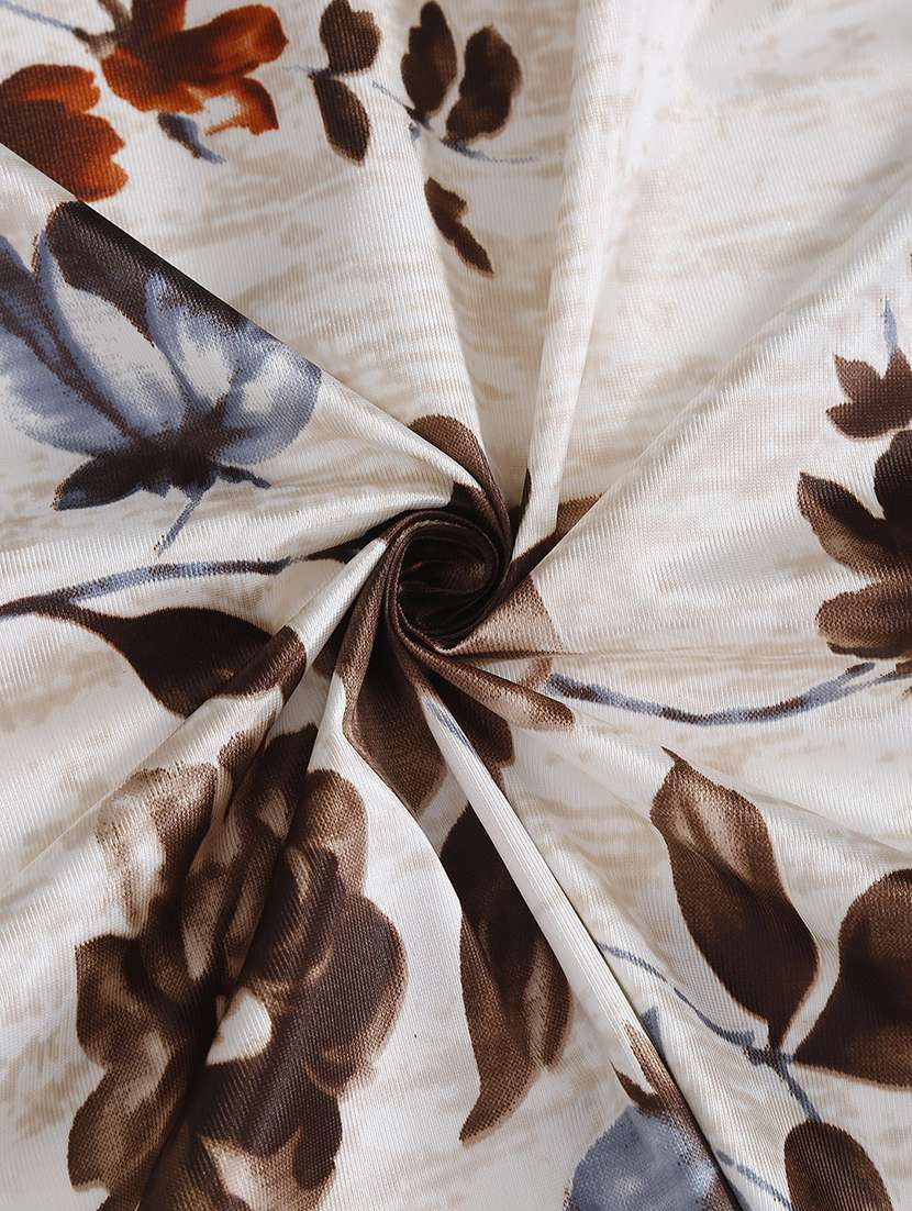 Home Sizzler 2 Piece Windflower Floral Eyelet Polyester Door Curtains