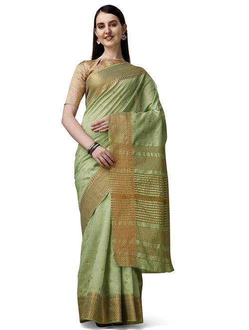 solid with borders handloom saree - 19643517 - Standard Image - 0