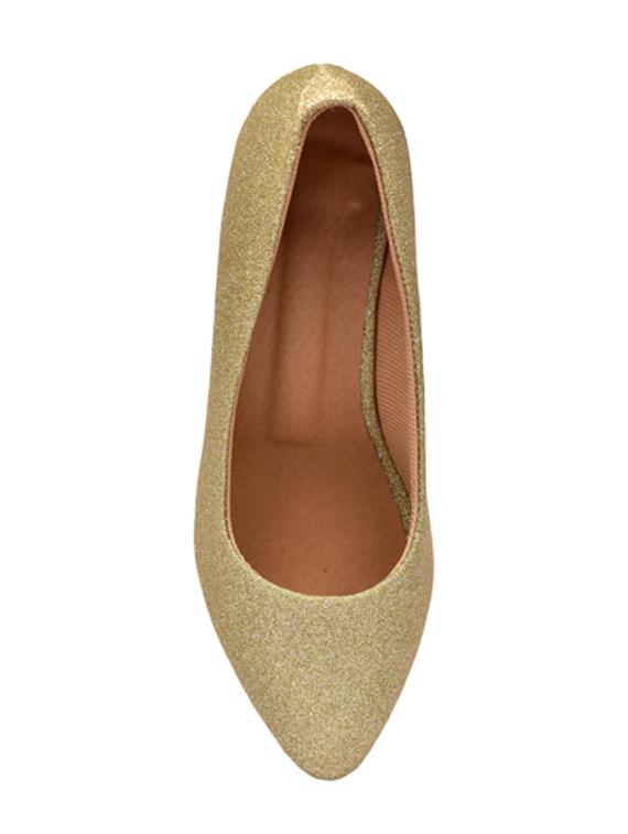 beige synthetic slip on pumps - 19643604 - Standard Image - 3