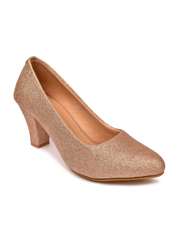pink synthetic slip on pumps - 19643607 - Zoom Image - 0