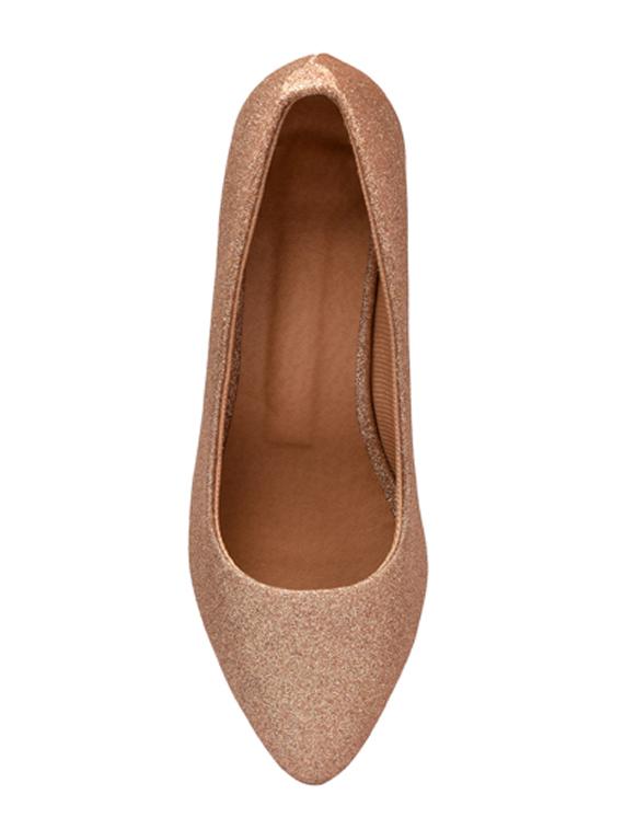 pink synthetic slip on pumps - 19643607 - Standard Image - 3