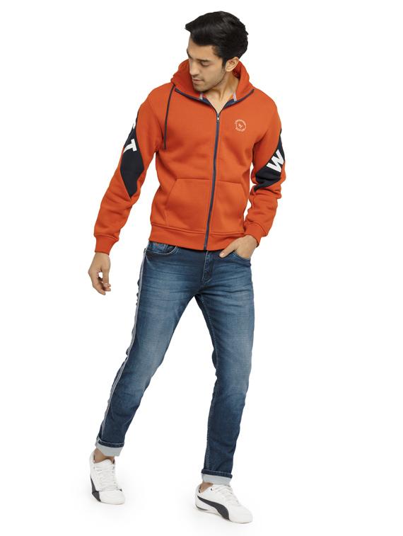 mens front print sweatshirt - 19643653 - Standard Image - 3