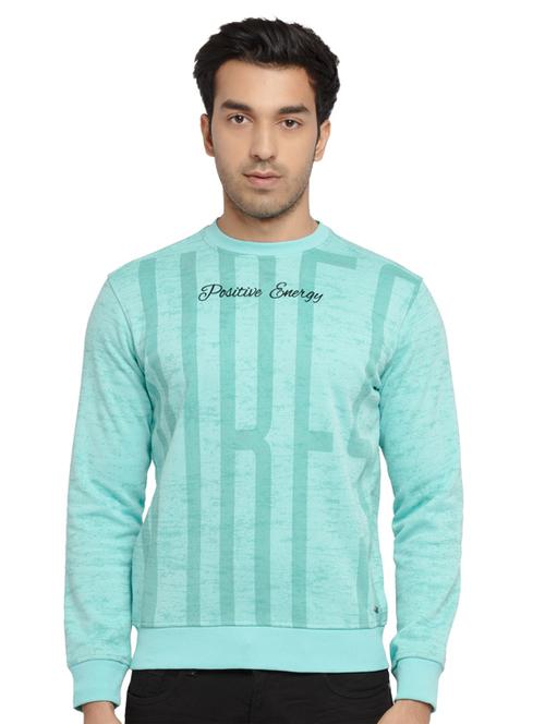mens front print sweatshirt - 19643683 - Standard Image - 0