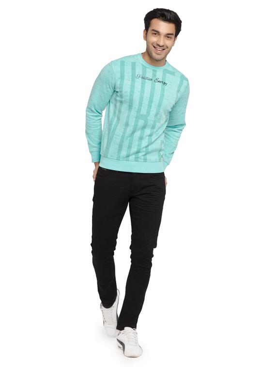 mens front print sweatshirt - 19643683 - Standard Image - 3