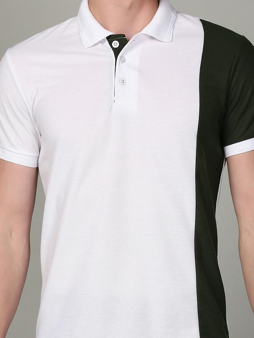 polo neck color block regular t-shirt - 19646054 - Standard Image - 3
