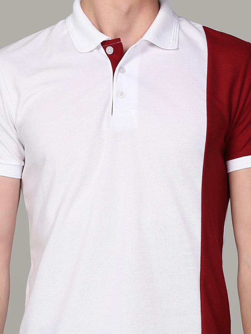 polo neck color block regular t-shirt - 19646056 - Standard Image - 3