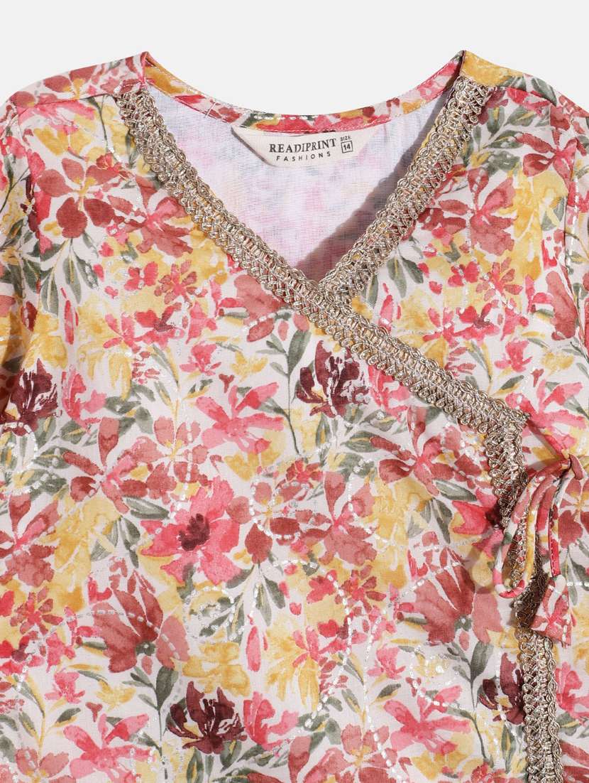 v-neck kurta sharara set - 19646477 -  Standard Image - 3