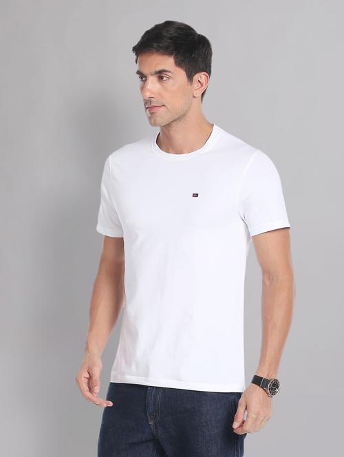 crew neck solid regular t-shirt - 19648949 - Standard Image - 0