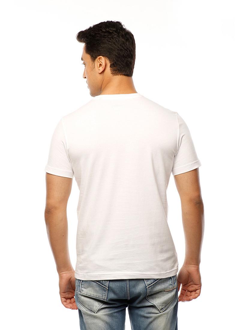 men round neck front print t-shirt - 19649469 - Standard Image - 3