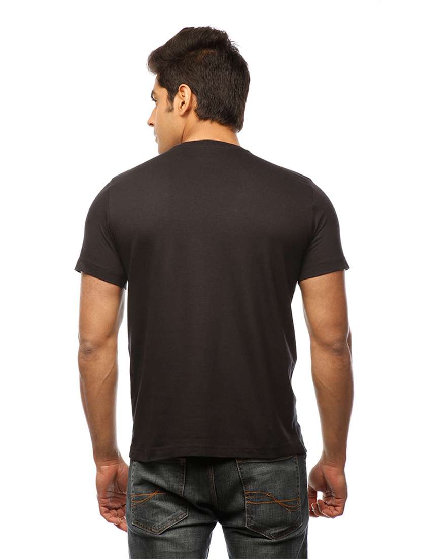 men crew neck front print t-shirt - 19649525 -  Standard Image - 3