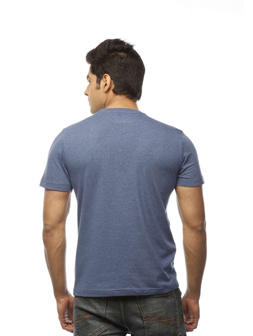 men crew neck front print t-shirt - 19649594 -  Standard Image - 3