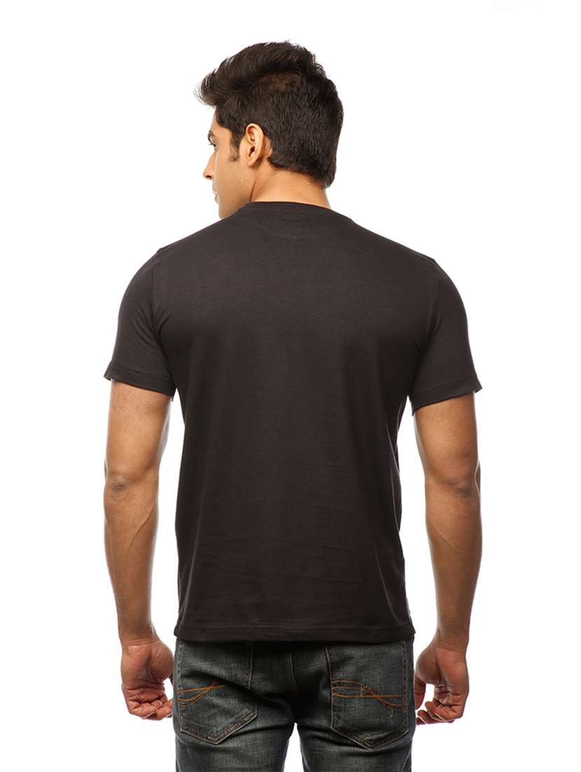 men crew neck front print t-shirt - 19649598 -  Standard Image - 3