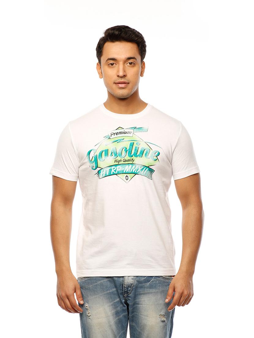 round neck printed regular t-shirt - 19649603 - Zoom Image - 0