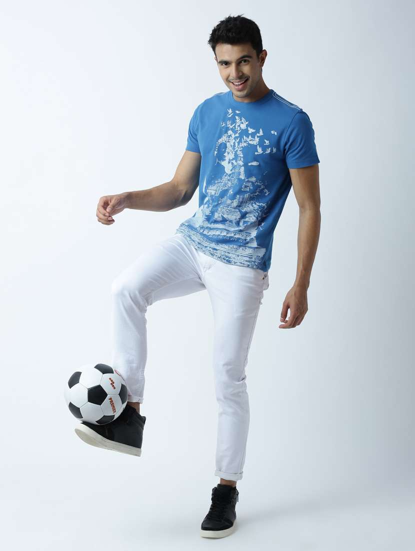 Round Neck Printed Regular T-shirt - 19649838 -  Standard Image - 3
