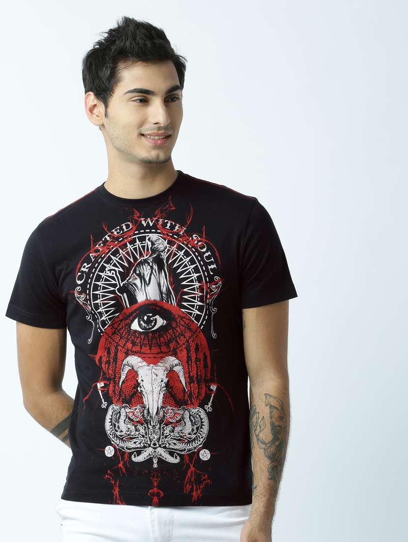 round neck printed regular t-shirt