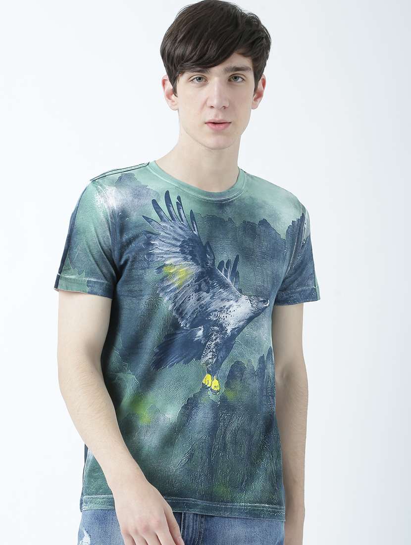 men crew neck printed t-shirt