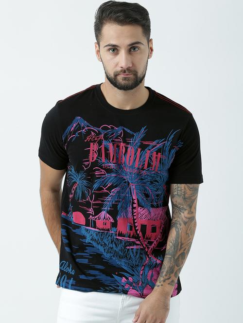 printed cotton regular t-shirt - 19650067 - Standard Image - 0