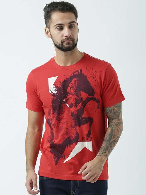 printed cotton regular t-shirt - 19650083 -  Standard Image - 0