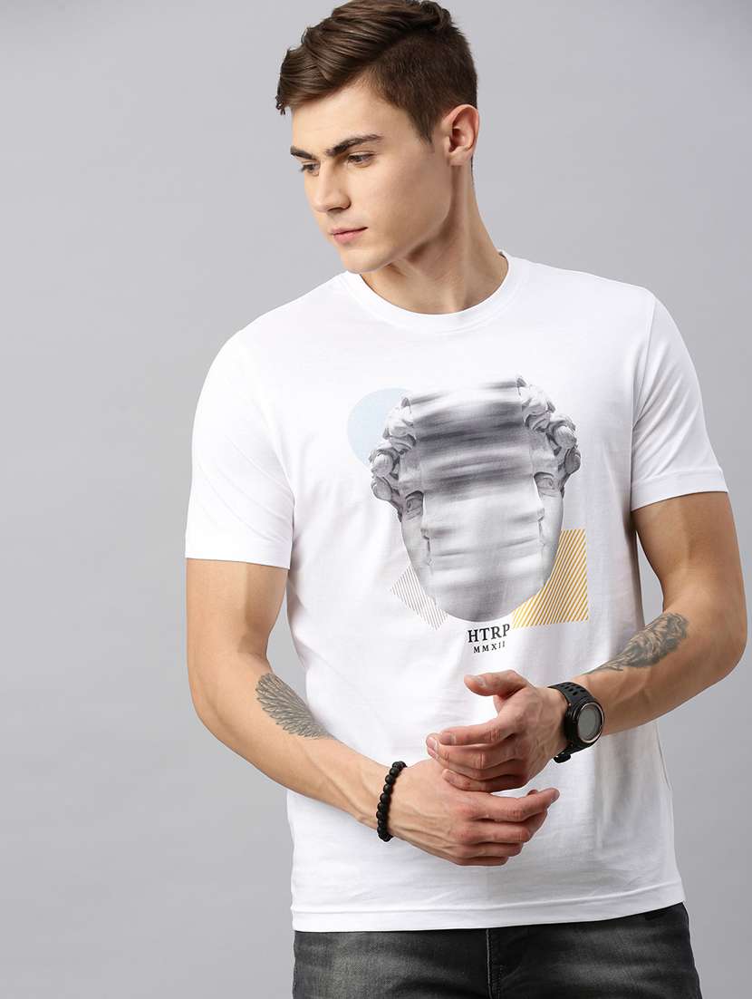 printed cotton regular t-shirt