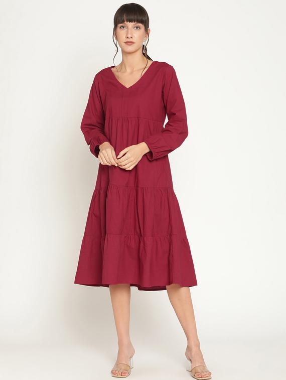 solids fit & flare dress - 19650390 - Zoom Image - 0