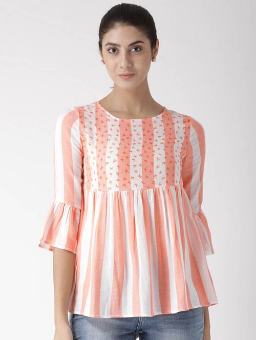stripes regular top - 19650704 - Standard Image - 0