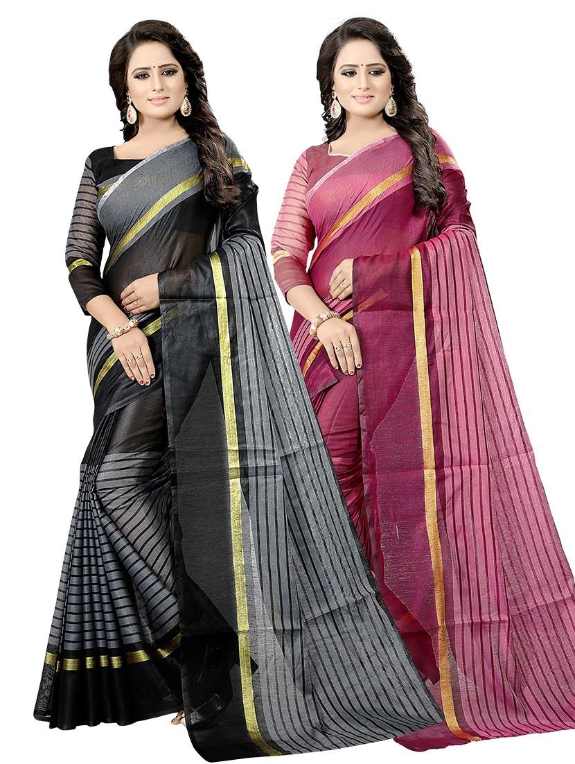Buy online Women's Saree Combo from ethnic wear for Women by