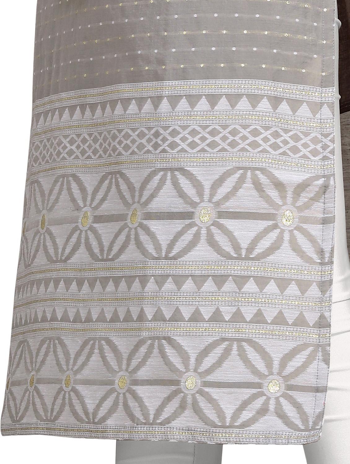 jacquard work straight kurta - 19656071 - Standard Image - 5