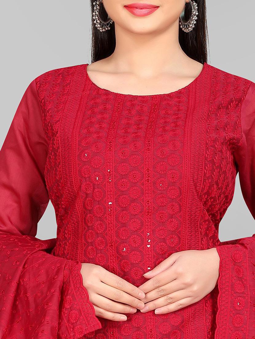 round neck kurta pant set - 19656199 - Standard Image - 3
