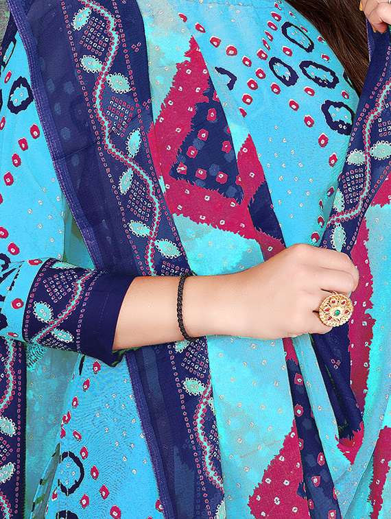 printed unstitched patiyala suit set - 19656780 - Standard Image - 3