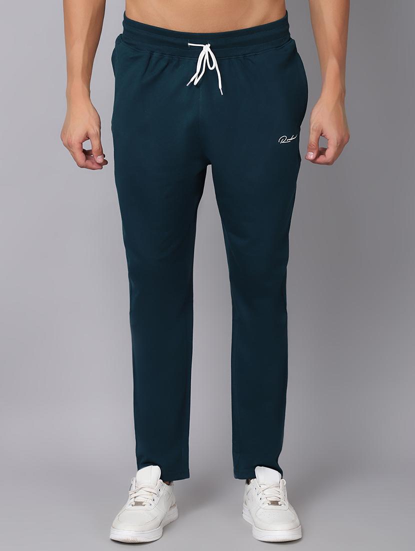 light blue solid track pant - 19657009 - Zoom Image - 0