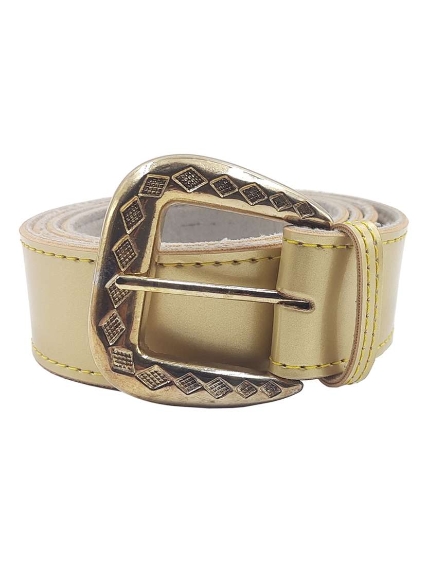 exotique gold casual faux leather belt for women  - 19657025 -  Zoom Image - 0