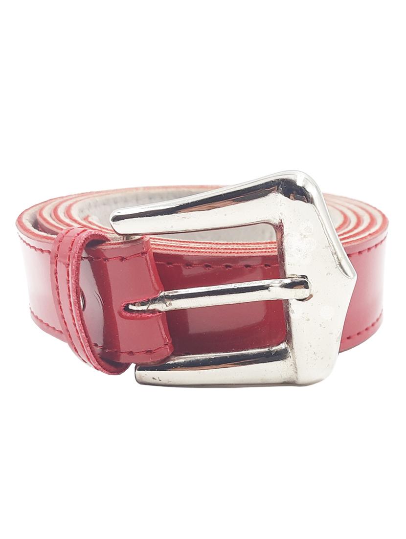 exotique red casual faux leather belt for women  - 19657027 -  Zoom Image - 0