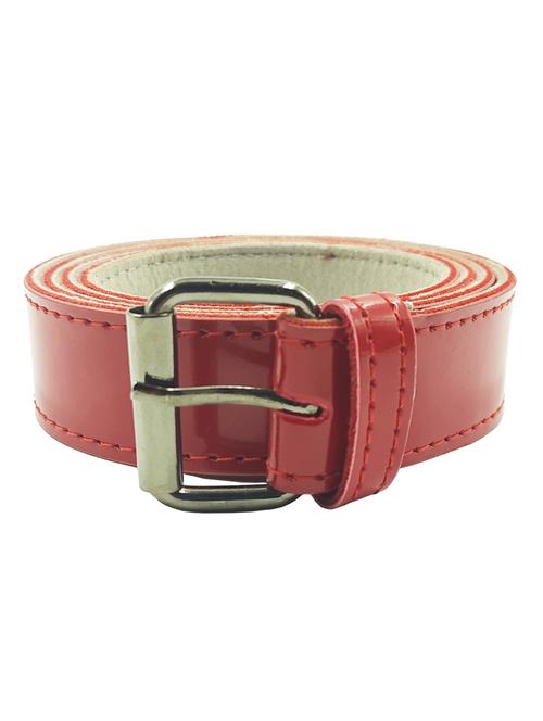 exotique red casual faux leather belt for women - 19657032 - Standard Image - 0