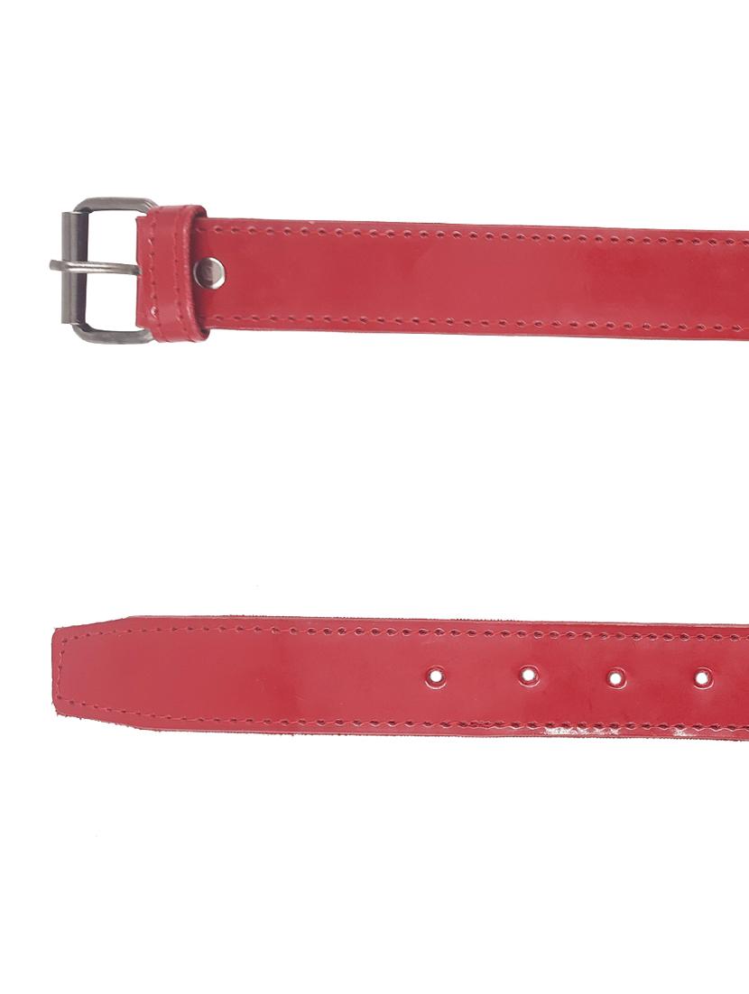 exotique red casual faux leather belt for women - 19657032 - Standard Image - 3