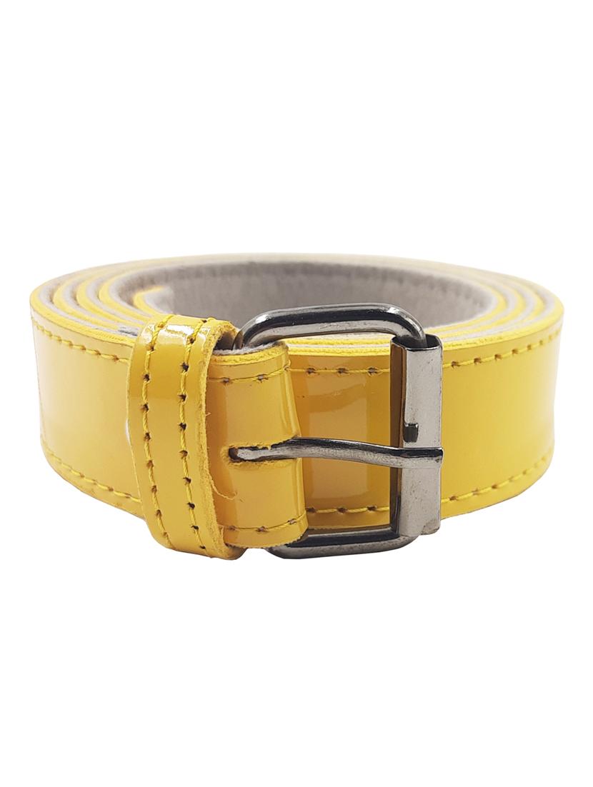 exotique yellow casual faux leather belt for women - 19657035 - Zoom Image - 0