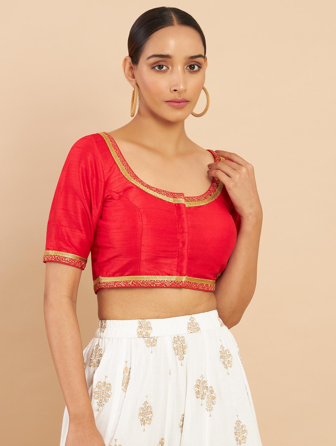 round neck regular blouse - 19658747 - Zoom Image - 0