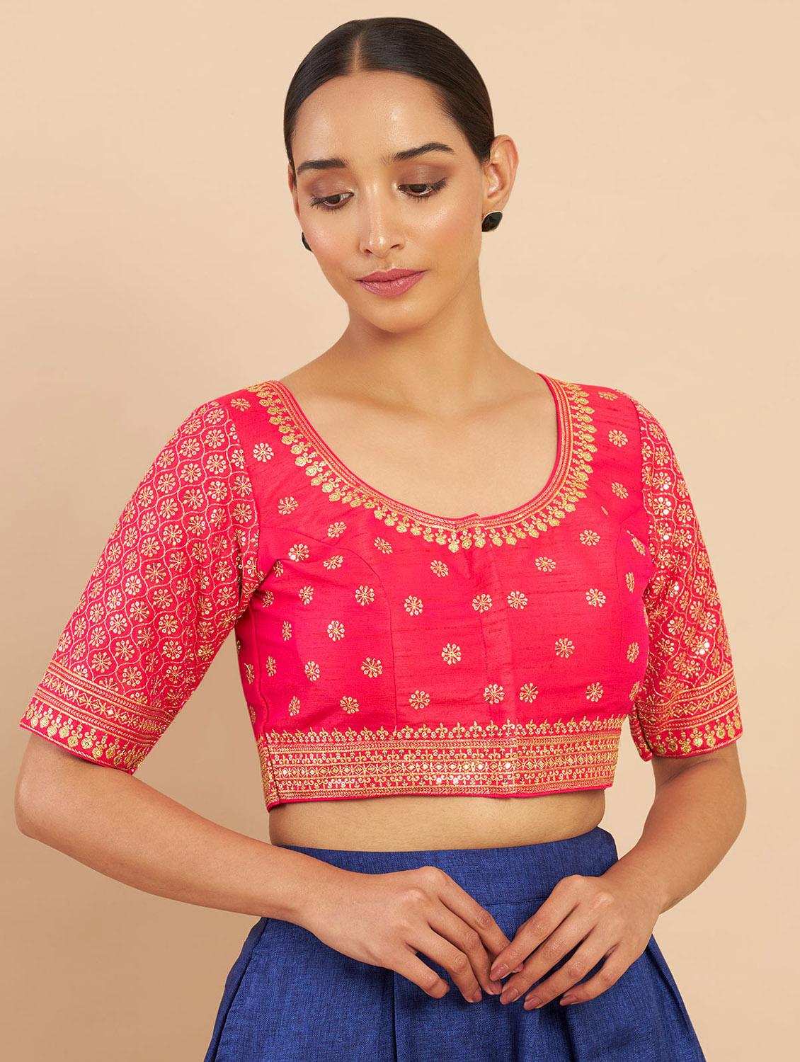 round neck regular blouse - 19658752 - Zoom Image - 0
