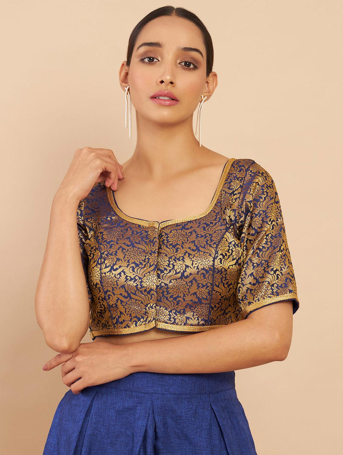 round neck regular blouse - 19658755 - Zoom Image - 0